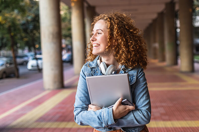 A college student excited to start an internship in the mortgage industry